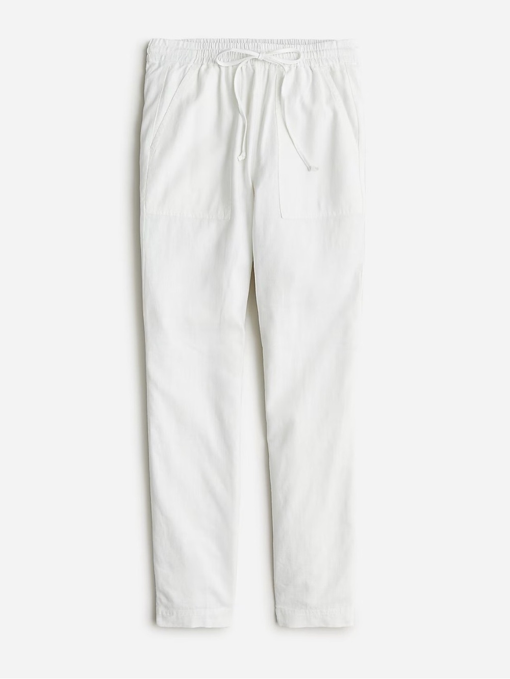 NWT J. Crew White Linen Seaside Pant XS